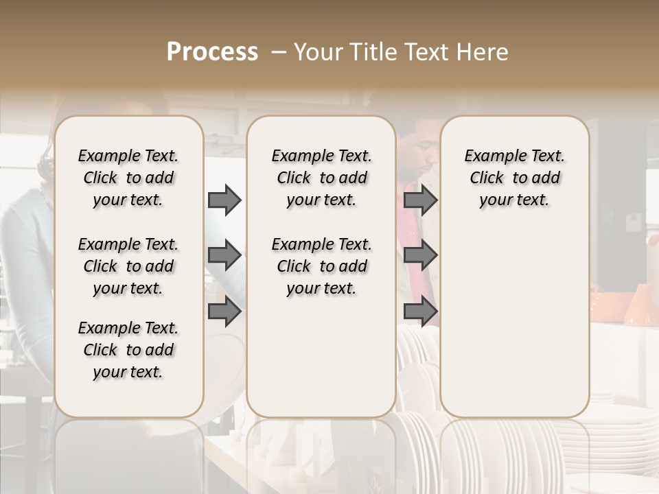 Blue Furniture Chair PowerPoint Template