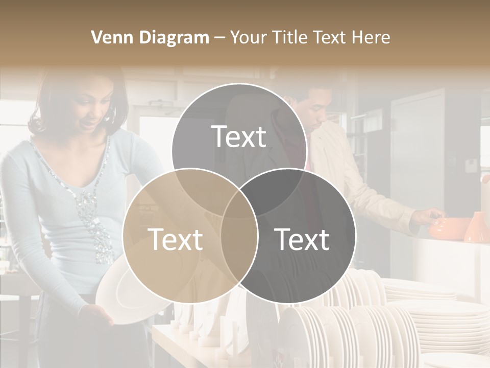 Blue Furniture Chair PowerPoint Template