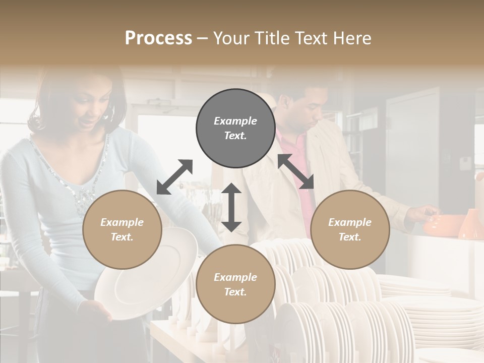 Blue Furniture Chair PowerPoint Template