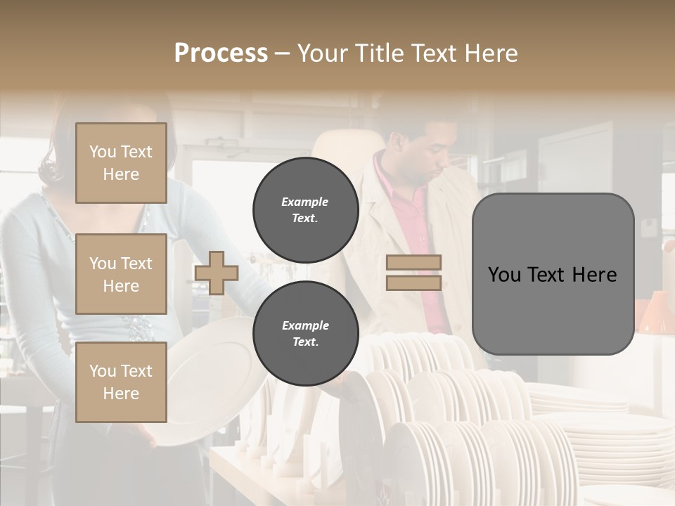 Blue Furniture Chair PowerPoint Template