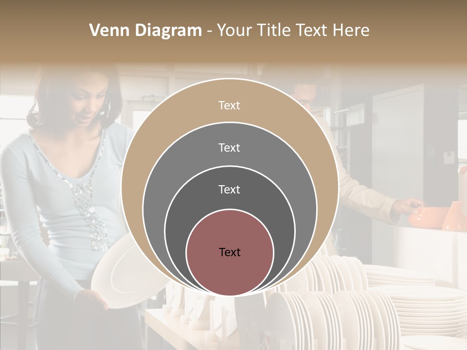 Blue Furniture Chair PowerPoint Template