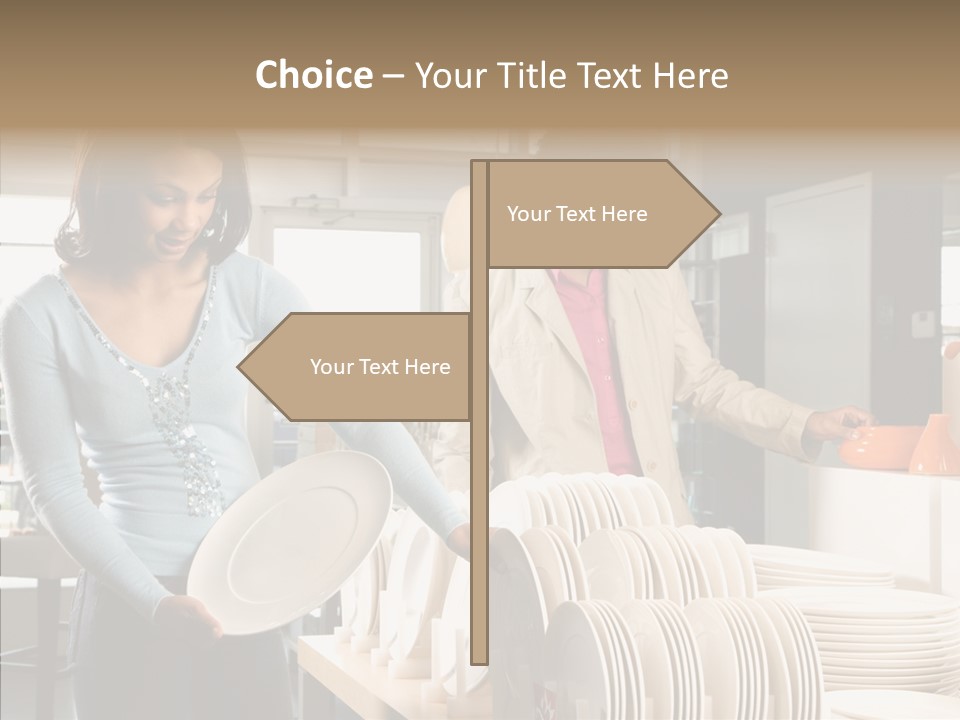 Blue Furniture Chair PowerPoint Template