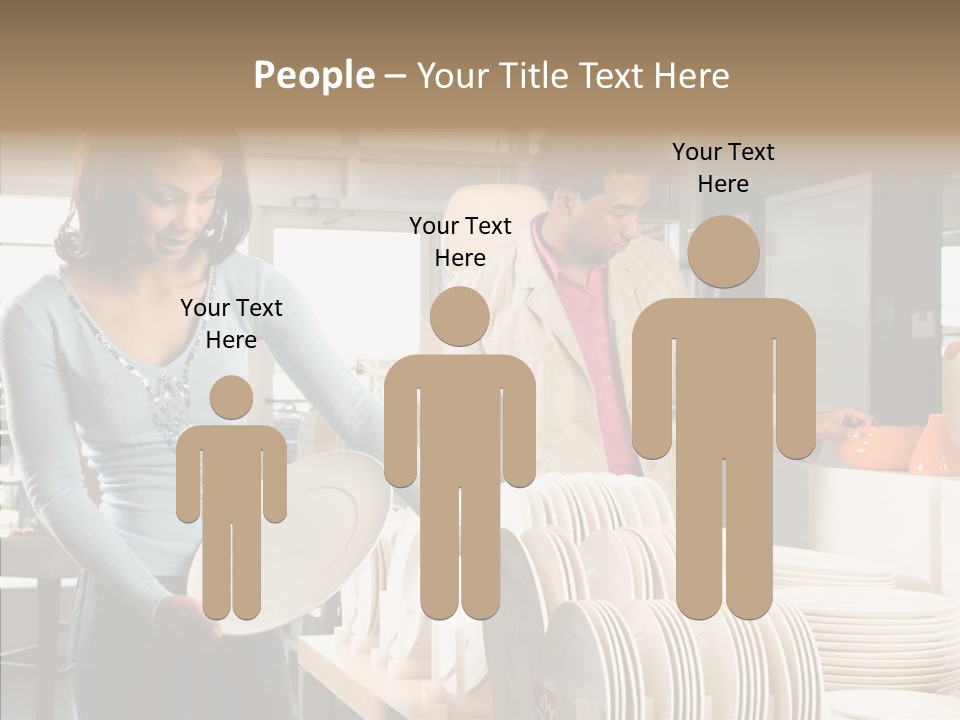 Blue Furniture Chair PowerPoint Template