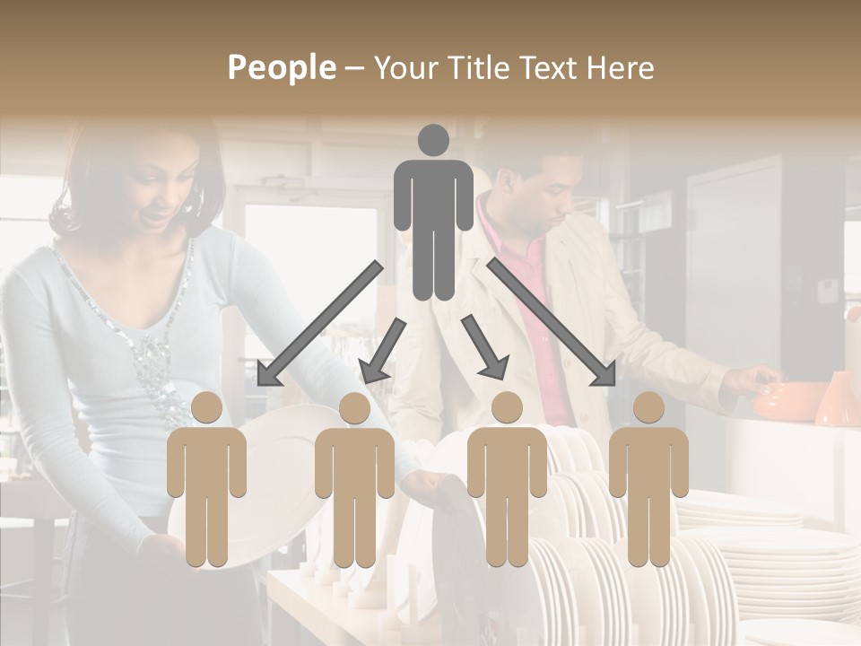 Blue Furniture Chair PowerPoint Template