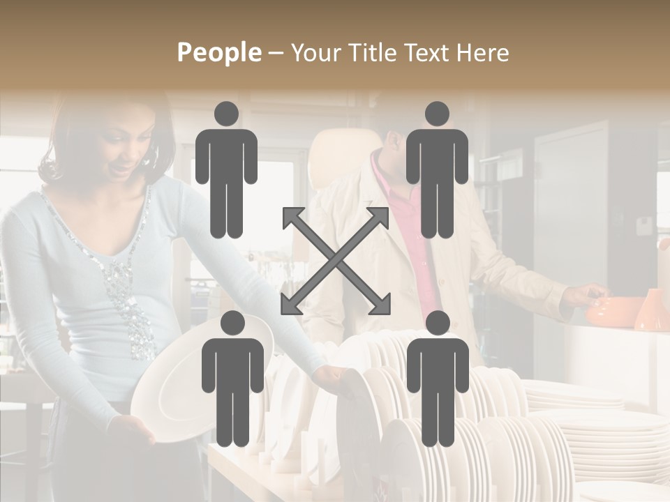 Blue Furniture Chair PowerPoint Template