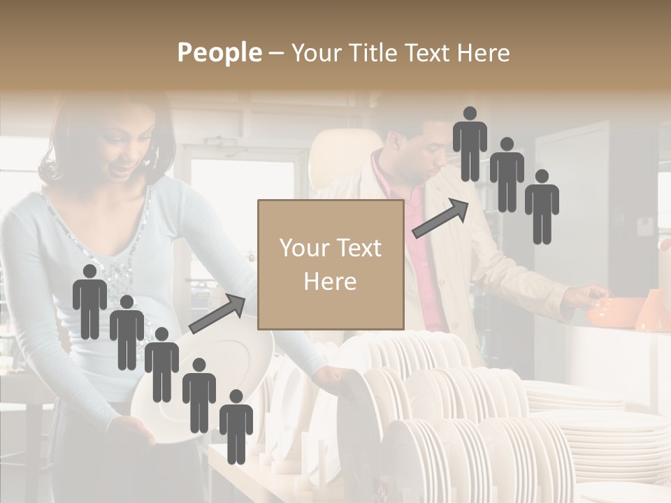 Blue Furniture Chair PowerPoint Template