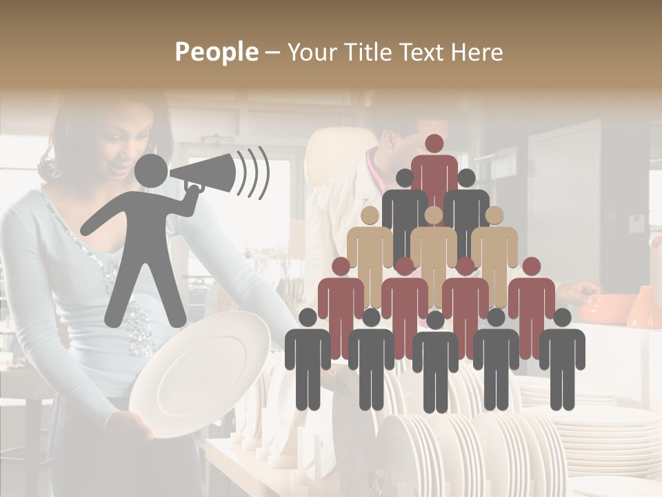 Blue Furniture Chair PowerPoint Template