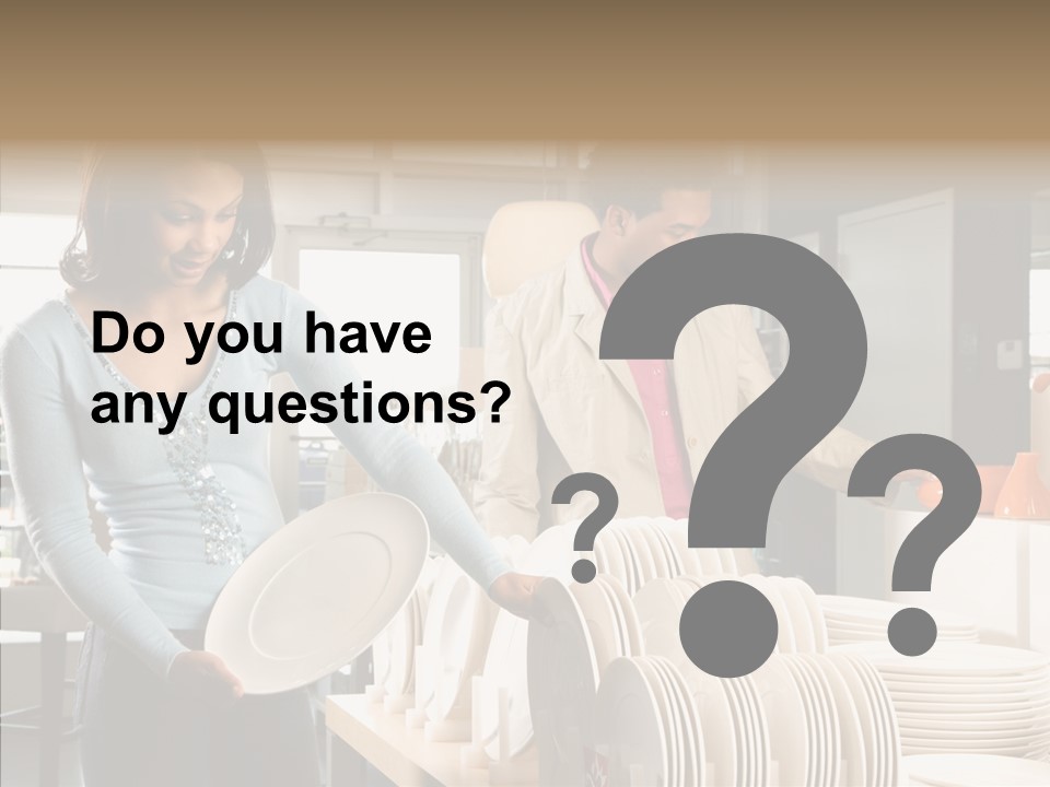 Blue Furniture Chair PowerPoint Template