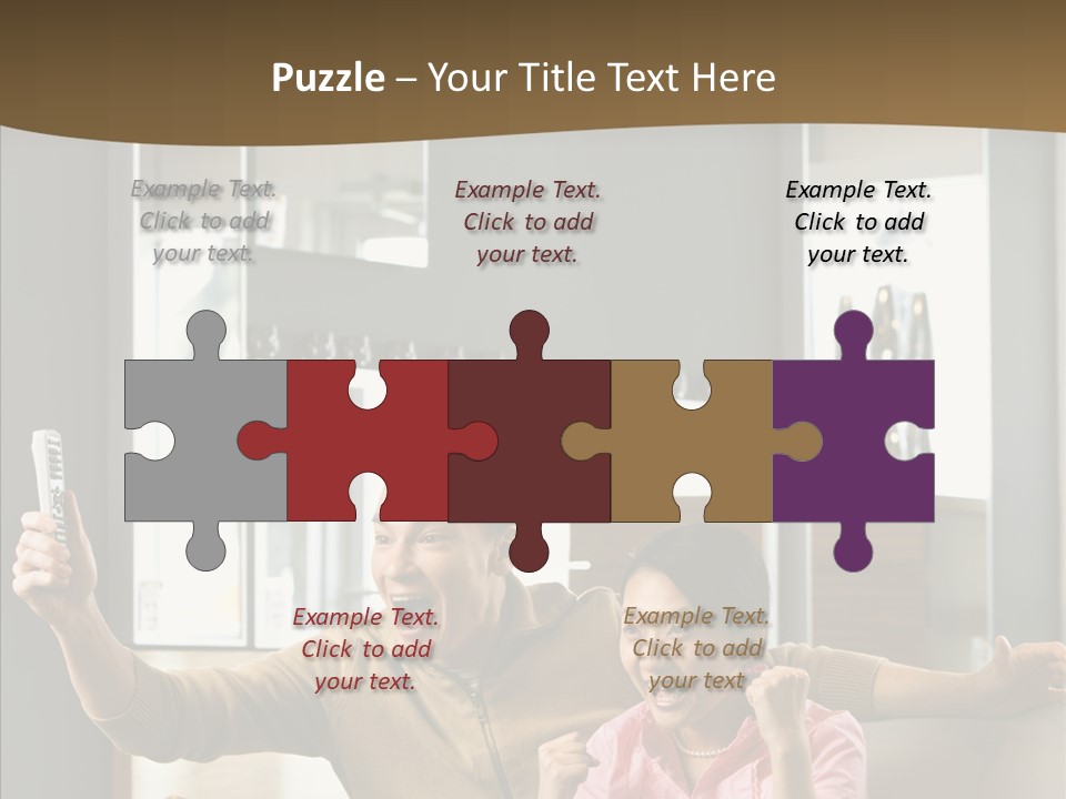 Team Trategy Toon PowerPoint Template
