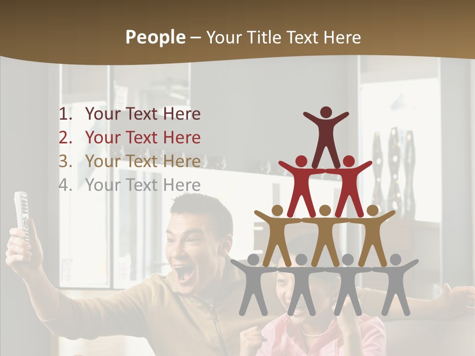 Team Trategy Toon PowerPoint Template