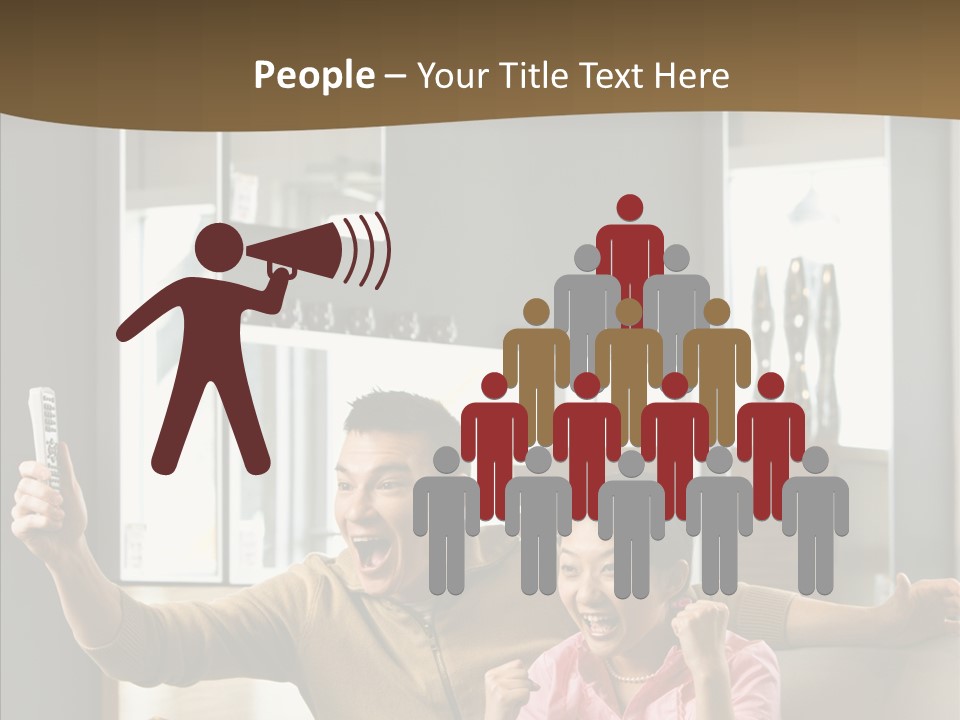 Team Trategy Toon PowerPoint Template