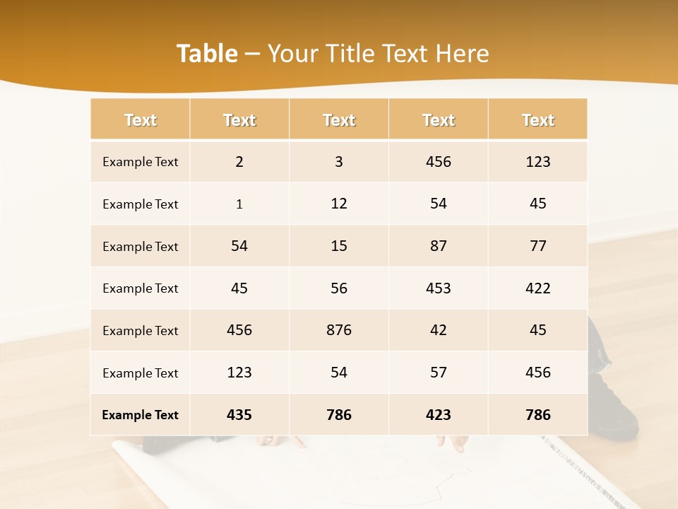 Figure Table Boardroom PowerPoint Template