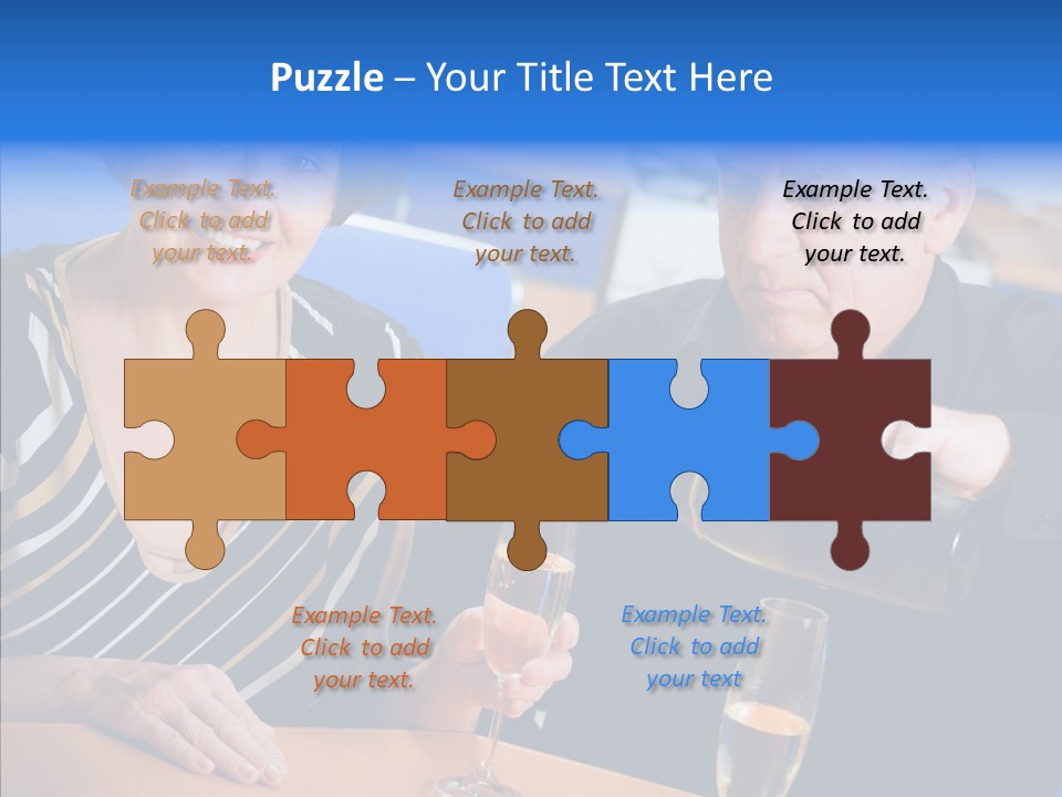 Happy Office Table PowerPoint Template