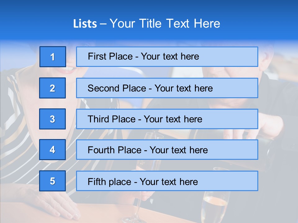 Happy Office Table PowerPoint Template