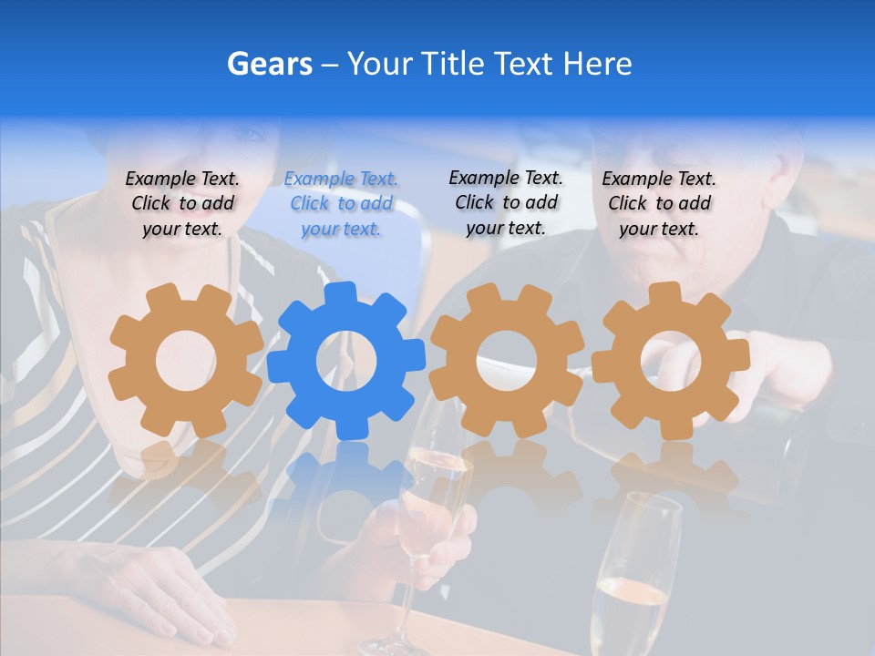 Happy Office Table PowerPoint Template