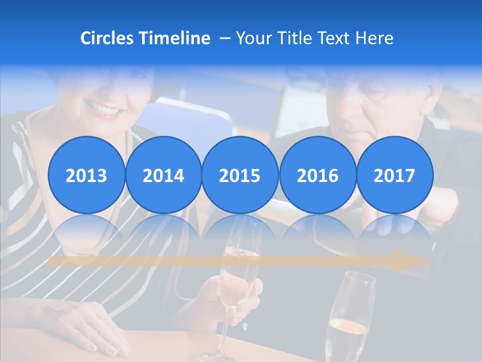 Happy Office Table PowerPoint Template