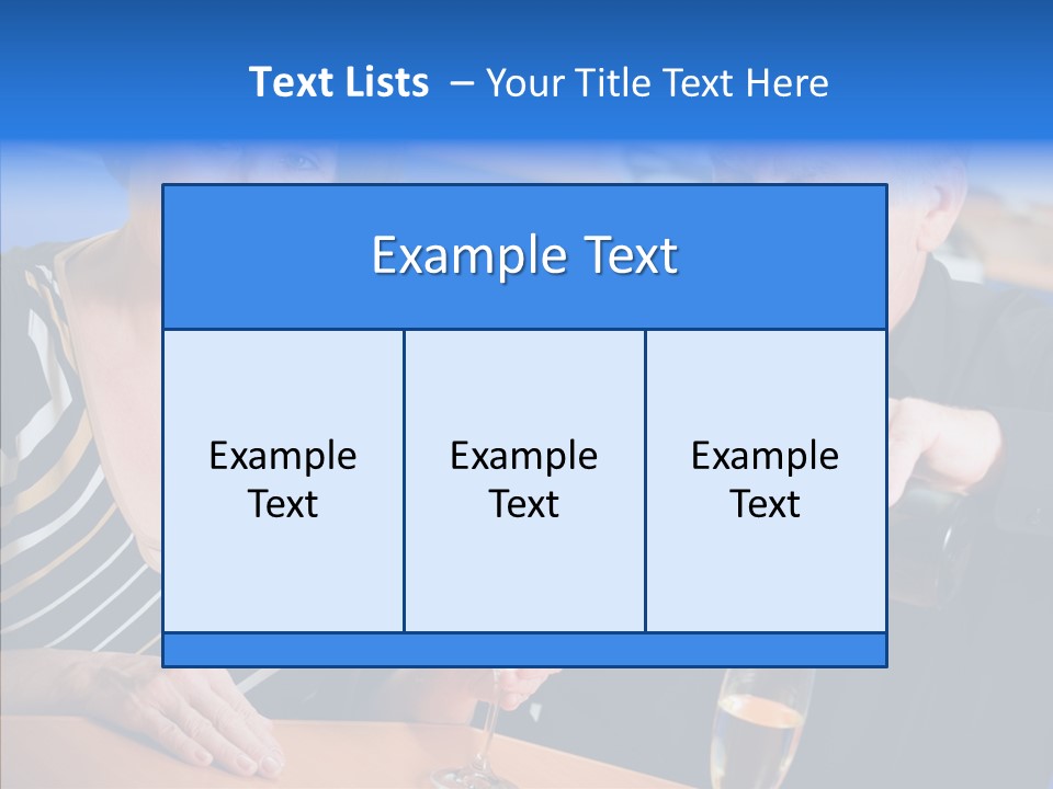 Happy Office Table PowerPoint Template