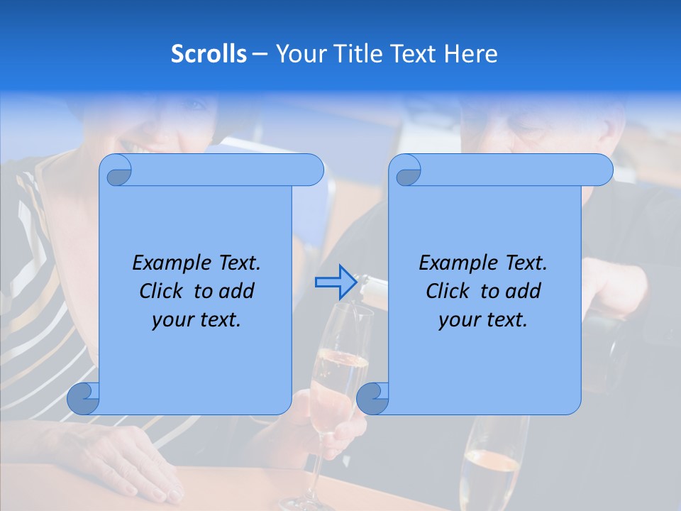 Happy Office Table PowerPoint Template
