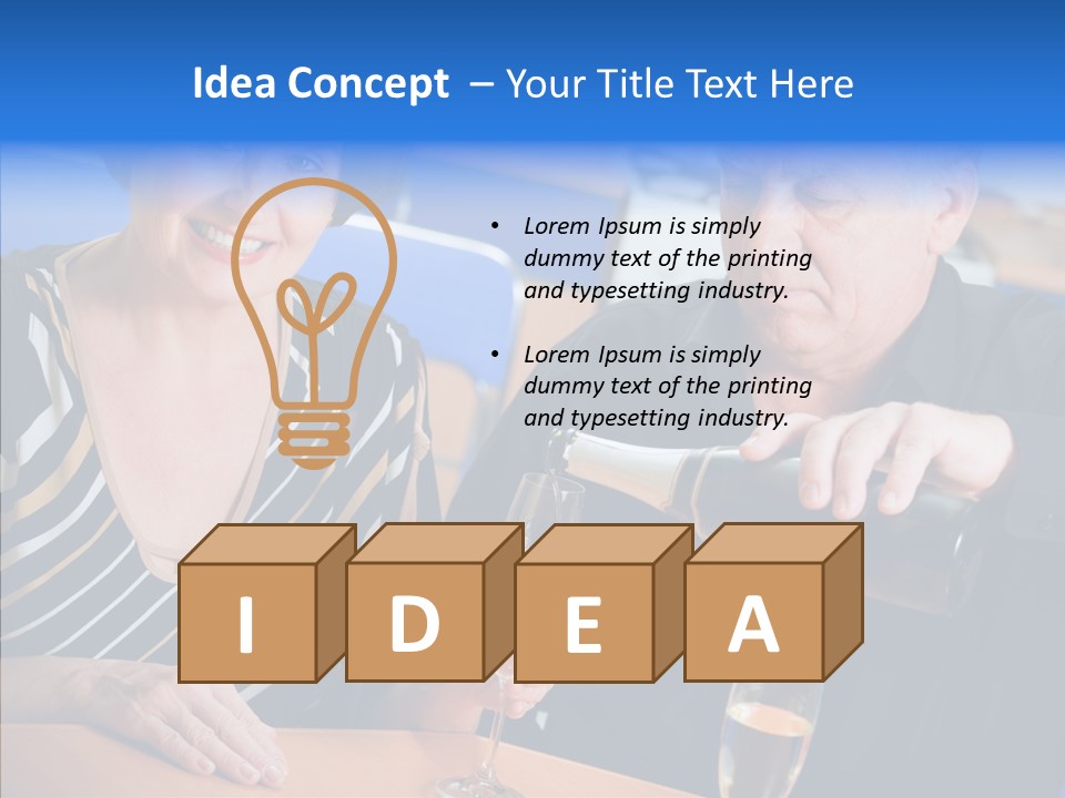 Happy Office Table PowerPoint Template