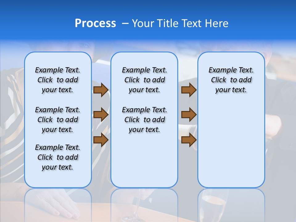 Happy Office Table PowerPoint Template