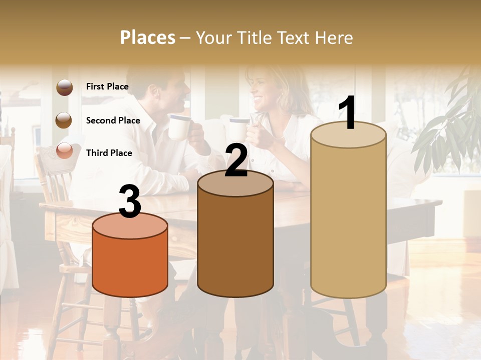 Planter Deck Blue PowerPoint Template