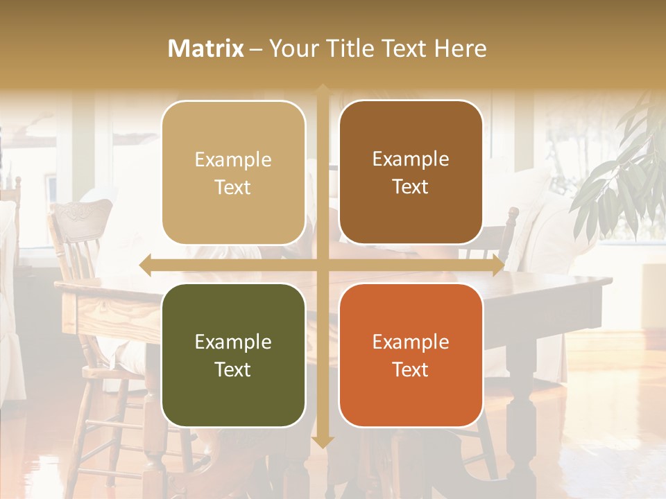 Planter Deck Blue PowerPoint Template