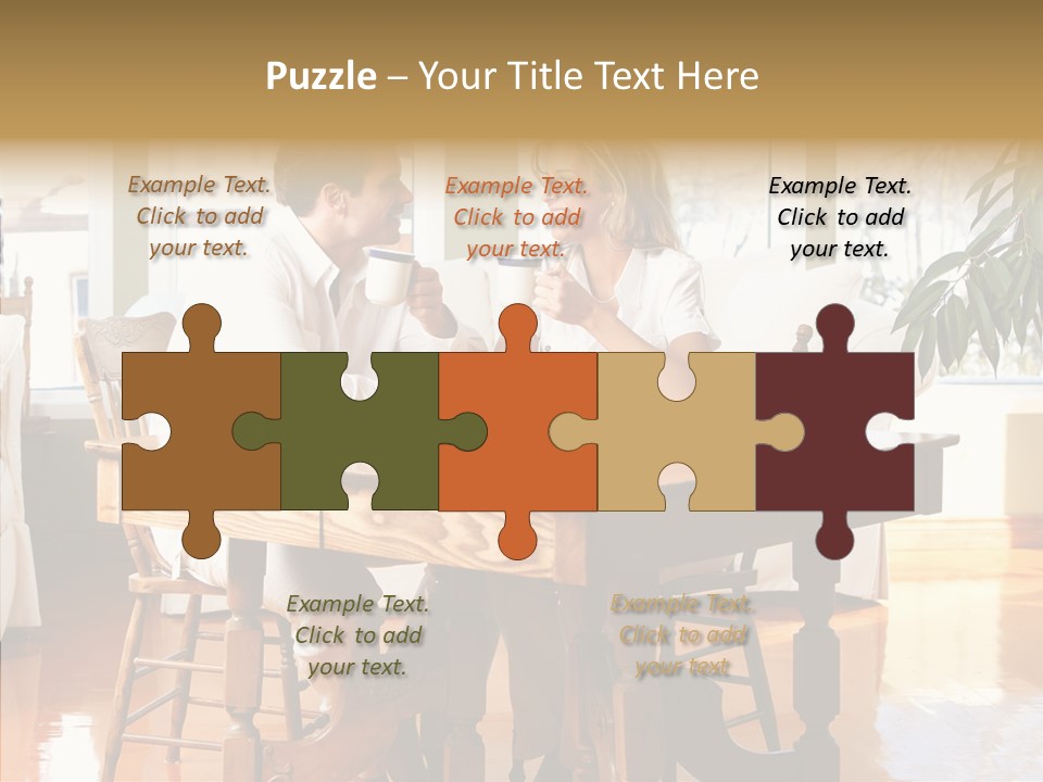 Planter Deck Blue PowerPoint Template