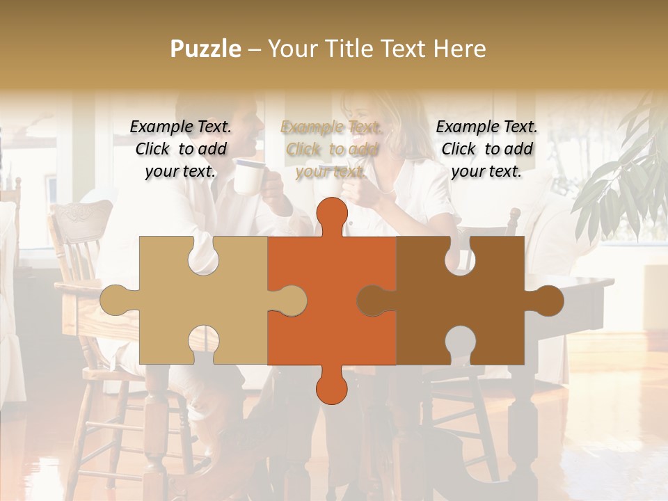 Planter Deck Blue PowerPoint Template