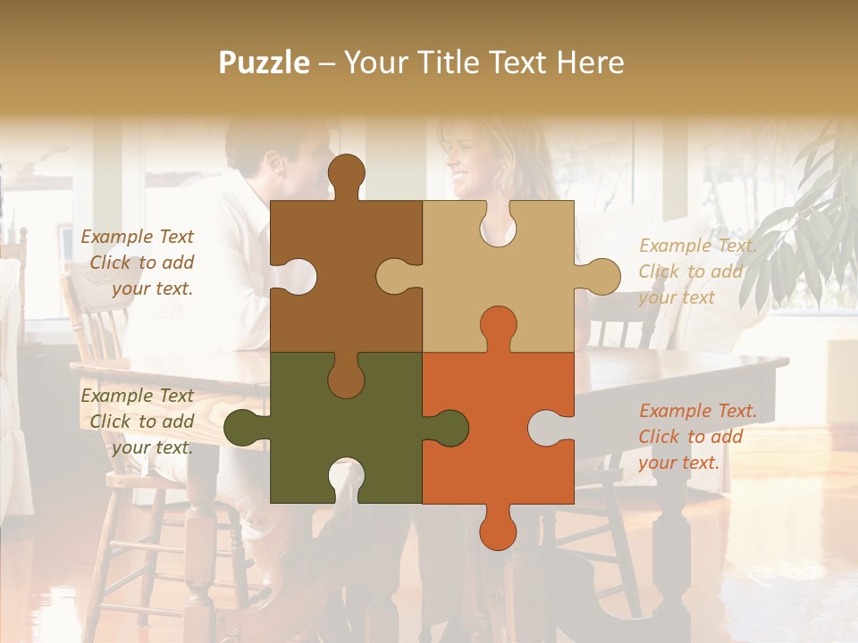 Planter Deck Blue PowerPoint Template