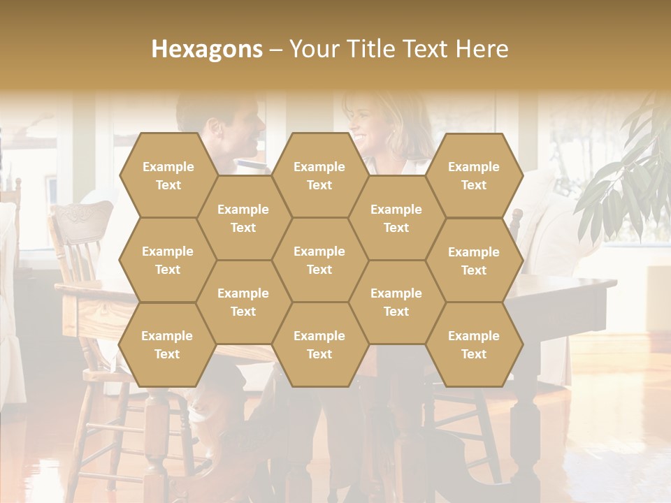 Planter Deck Blue PowerPoint Template