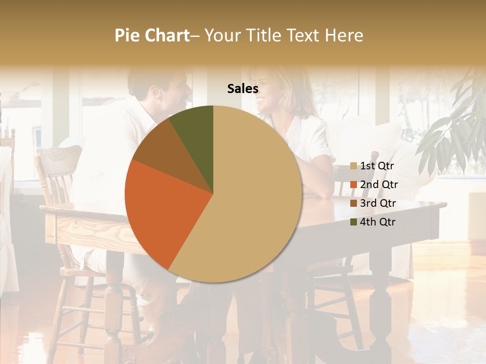 Planter Deck Blue PowerPoint Template