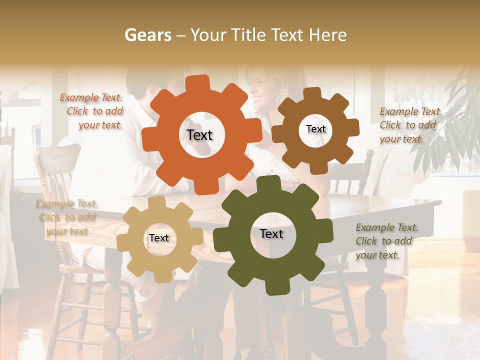 Planter Deck Blue PowerPoint Template