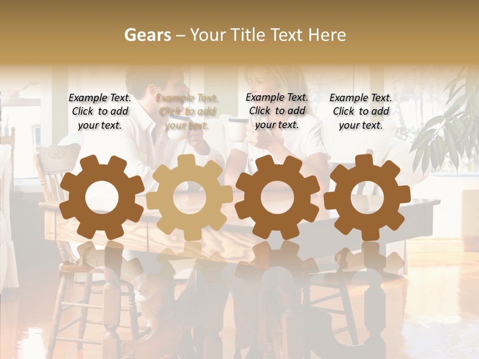 Planter Deck Blue PowerPoint Template