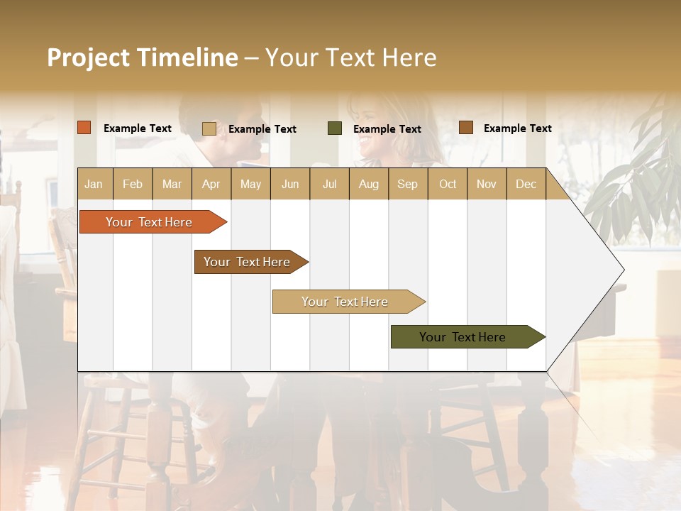Planter Deck Blue PowerPoint Template