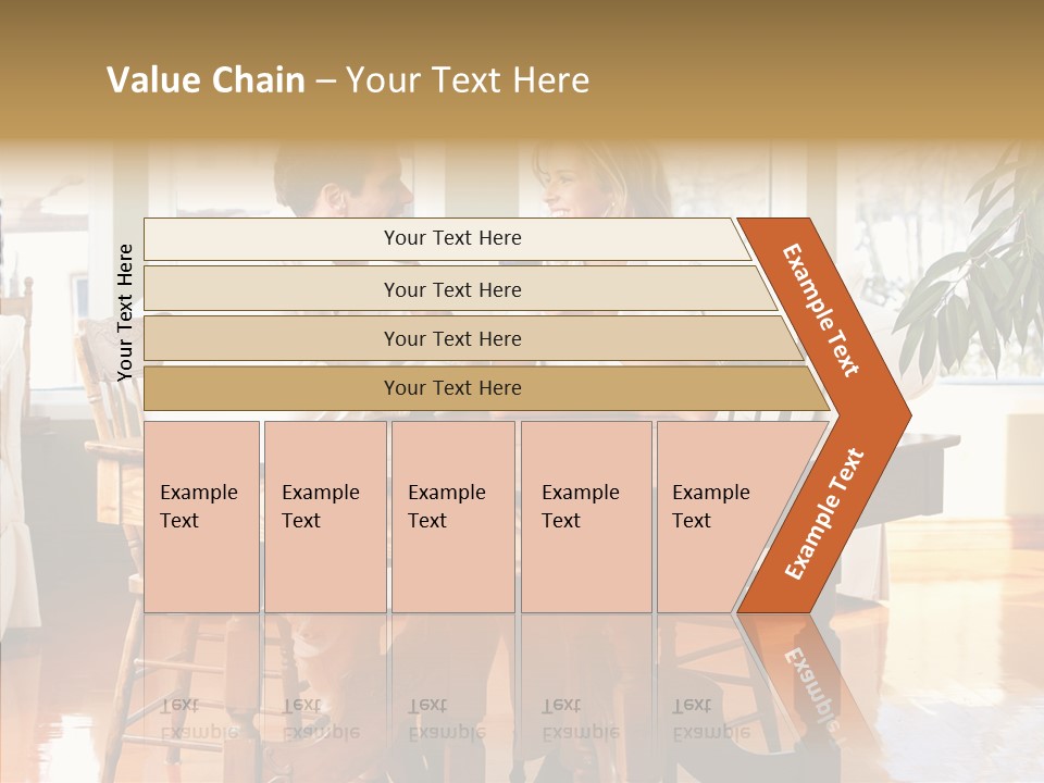 Planter Deck Blue PowerPoint Template