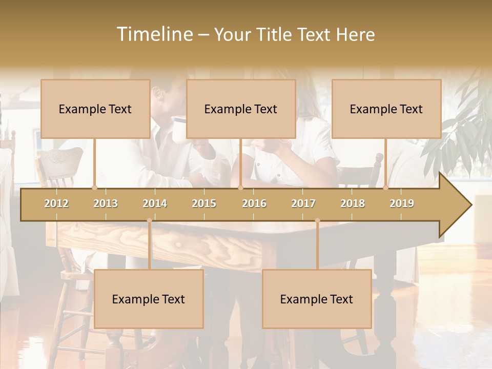 Planter Deck Blue PowerPoint Template