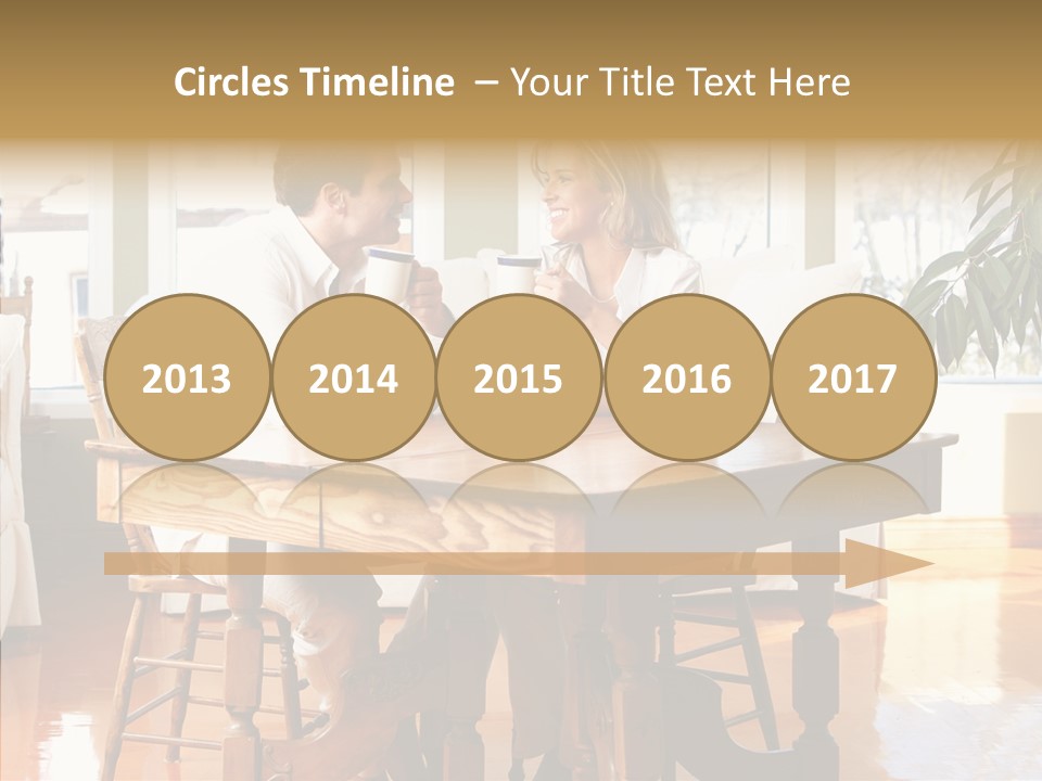 Planter Deck Blue PowerPoint Template