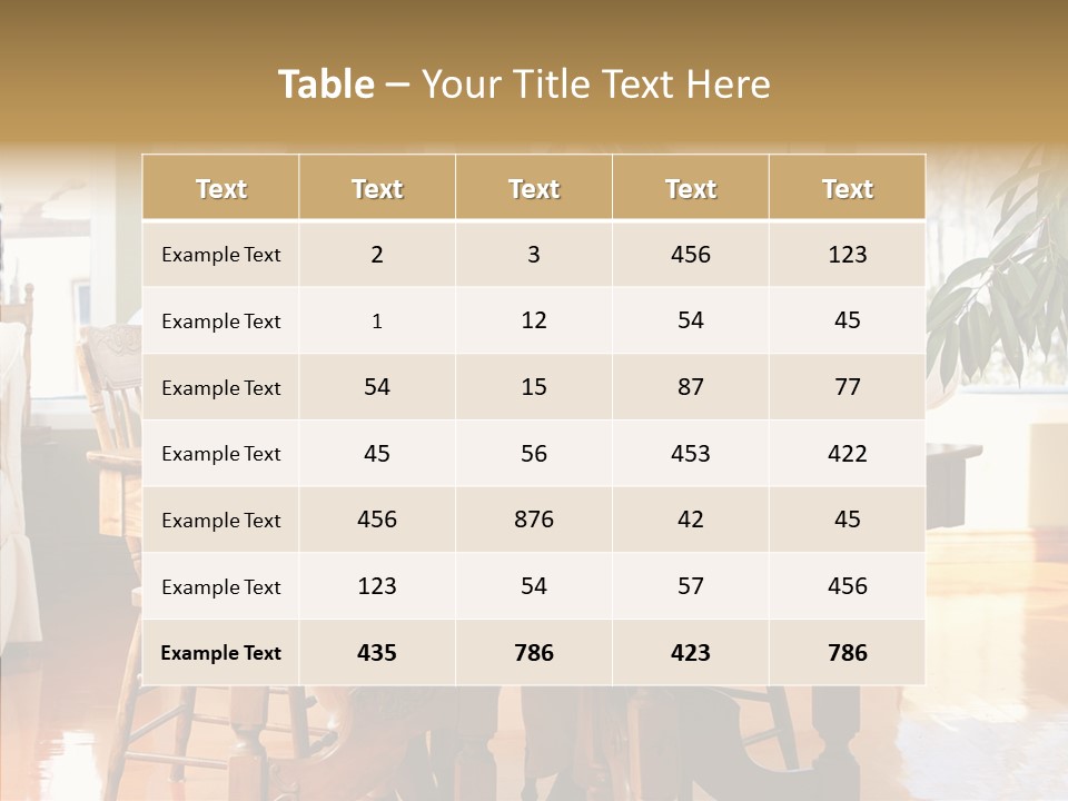 Planter Deck Blue PowerPoint Template