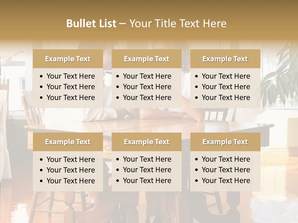 Planter Deck Blue PowerPoint Template