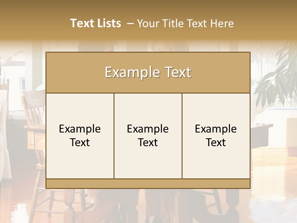Planter Deck Blue PowerPoint Template