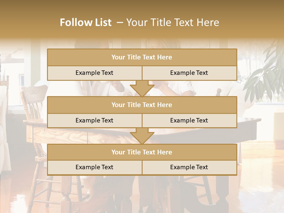 Planter Deck Blue PowerPoint Template