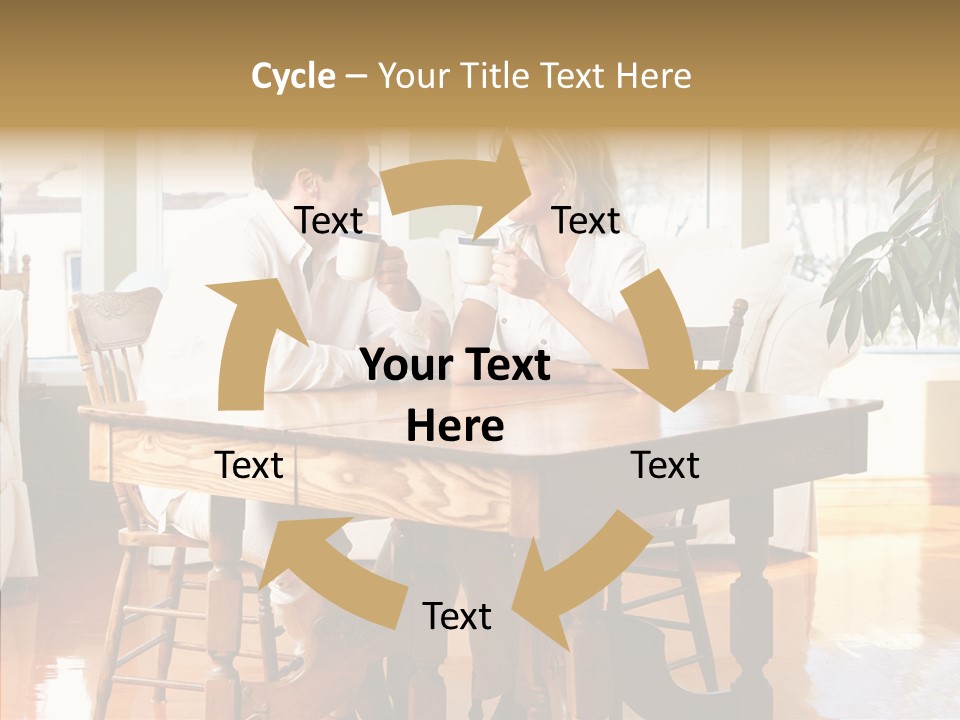 Planter Deck Blue PowerPoint Template
