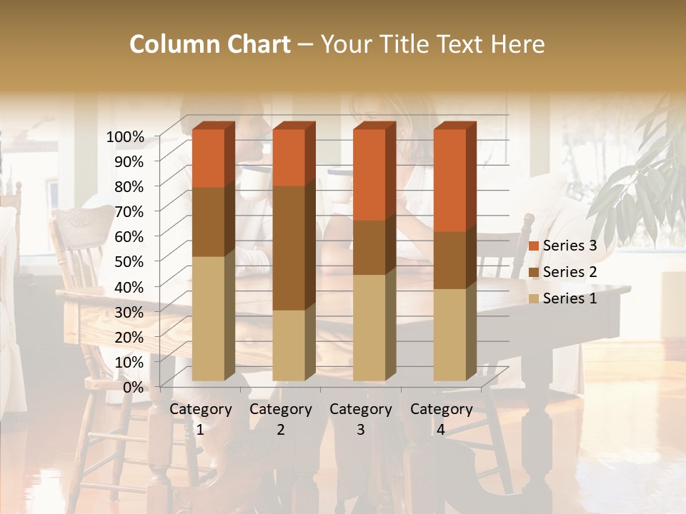 Planter Deck Blue PowerPoint Template