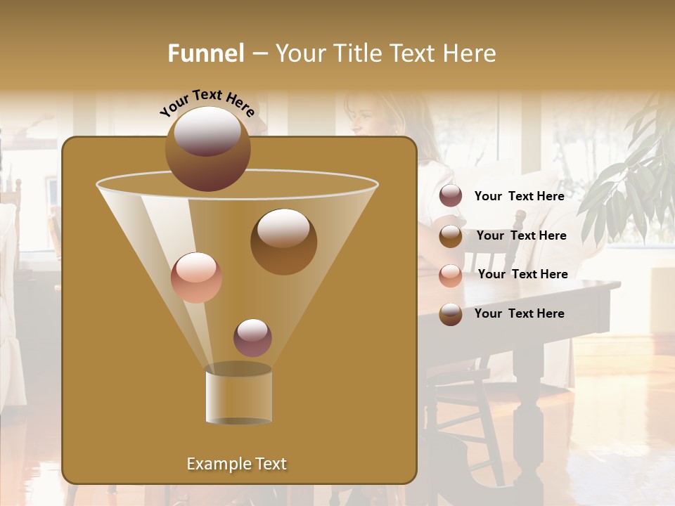 Planter Deck Blue PowerPoint Template