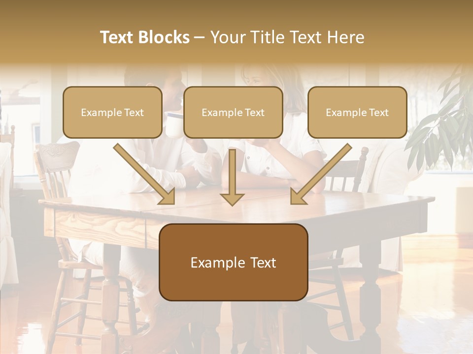 Planter Deck Blue PowerPoint Template
