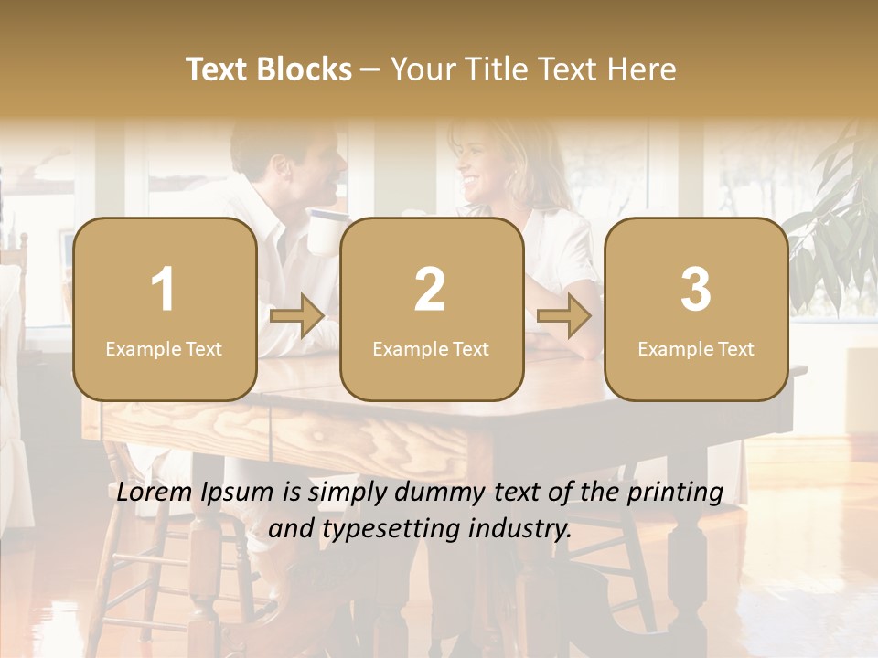 Planter Deck Blue PowerPoint Template