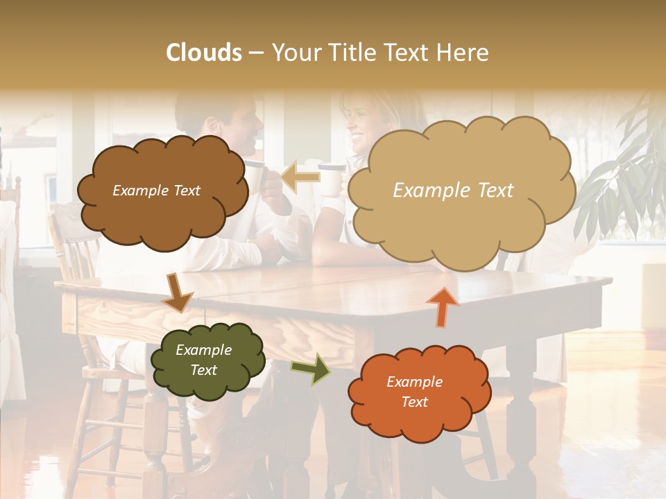 Planter Deck Blue PowerPoint Template
