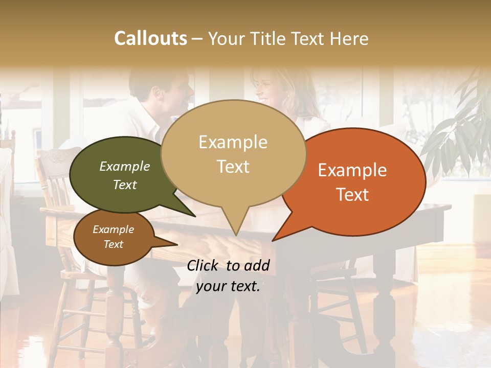 Planter Deck Blue PowerPoint Template