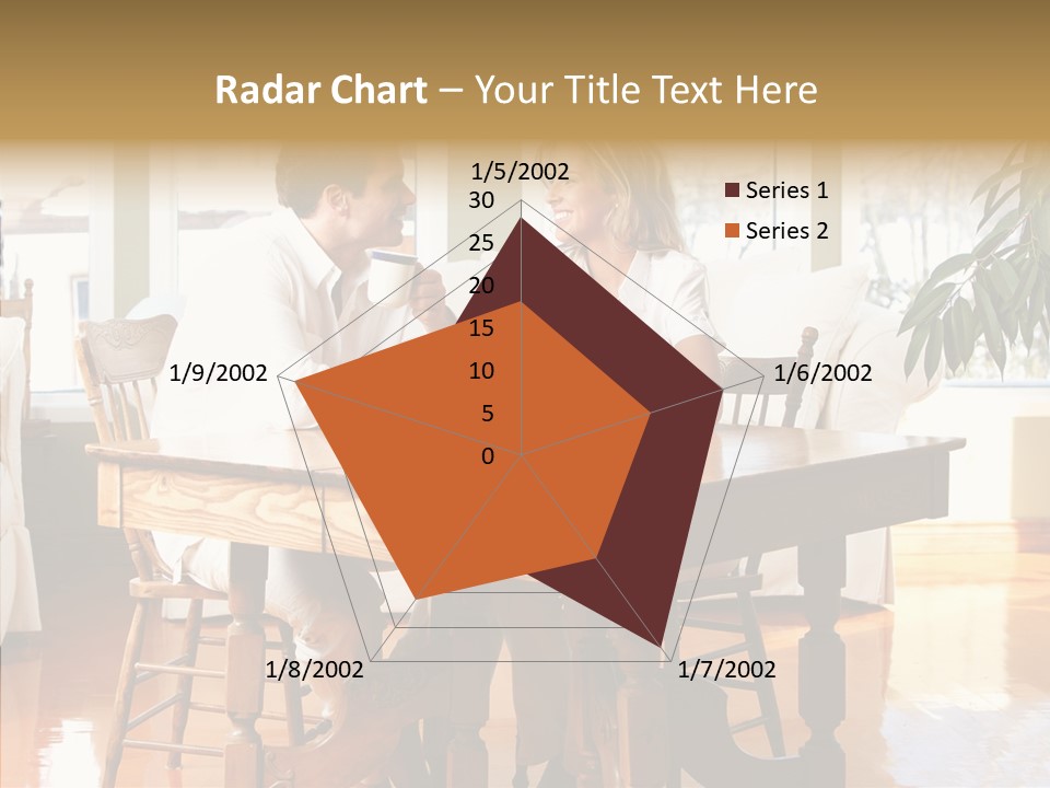 Planter Deck Blue PowerPoint Template