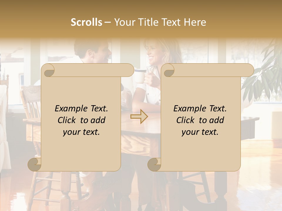 Planter Deck Blue PowerPoint Template